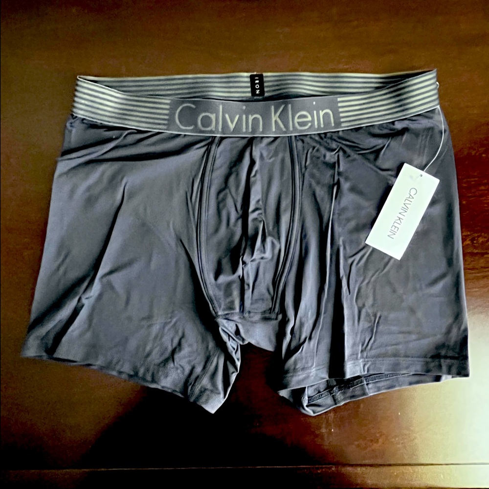 Calvin Klein Men's Boxer Briefs in Dark Blue - Large